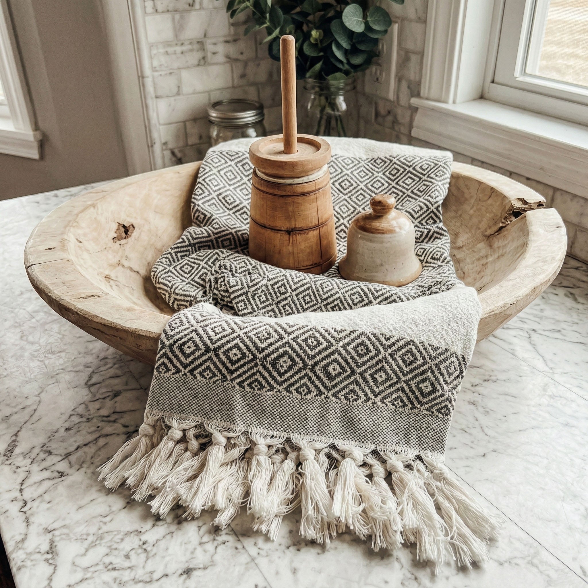 Haley Diamond Turkish Cotton Towel — 200 GSM