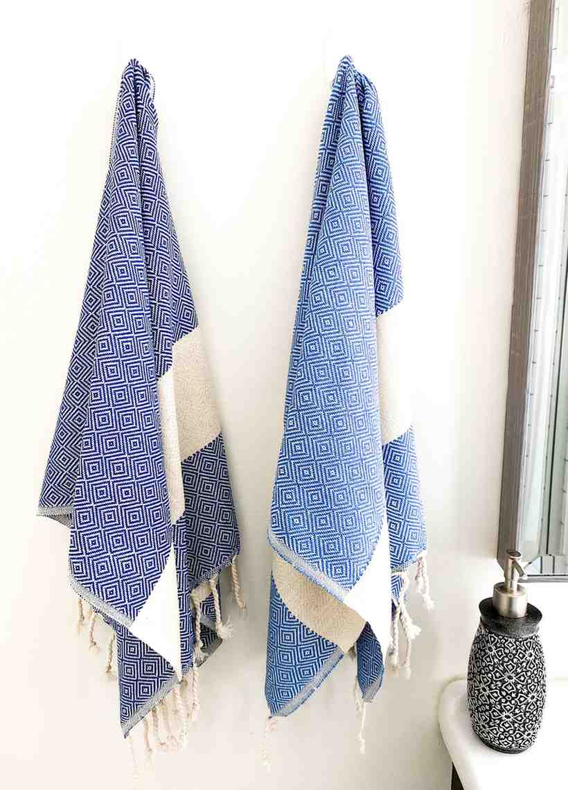 Blue diamond hand towels