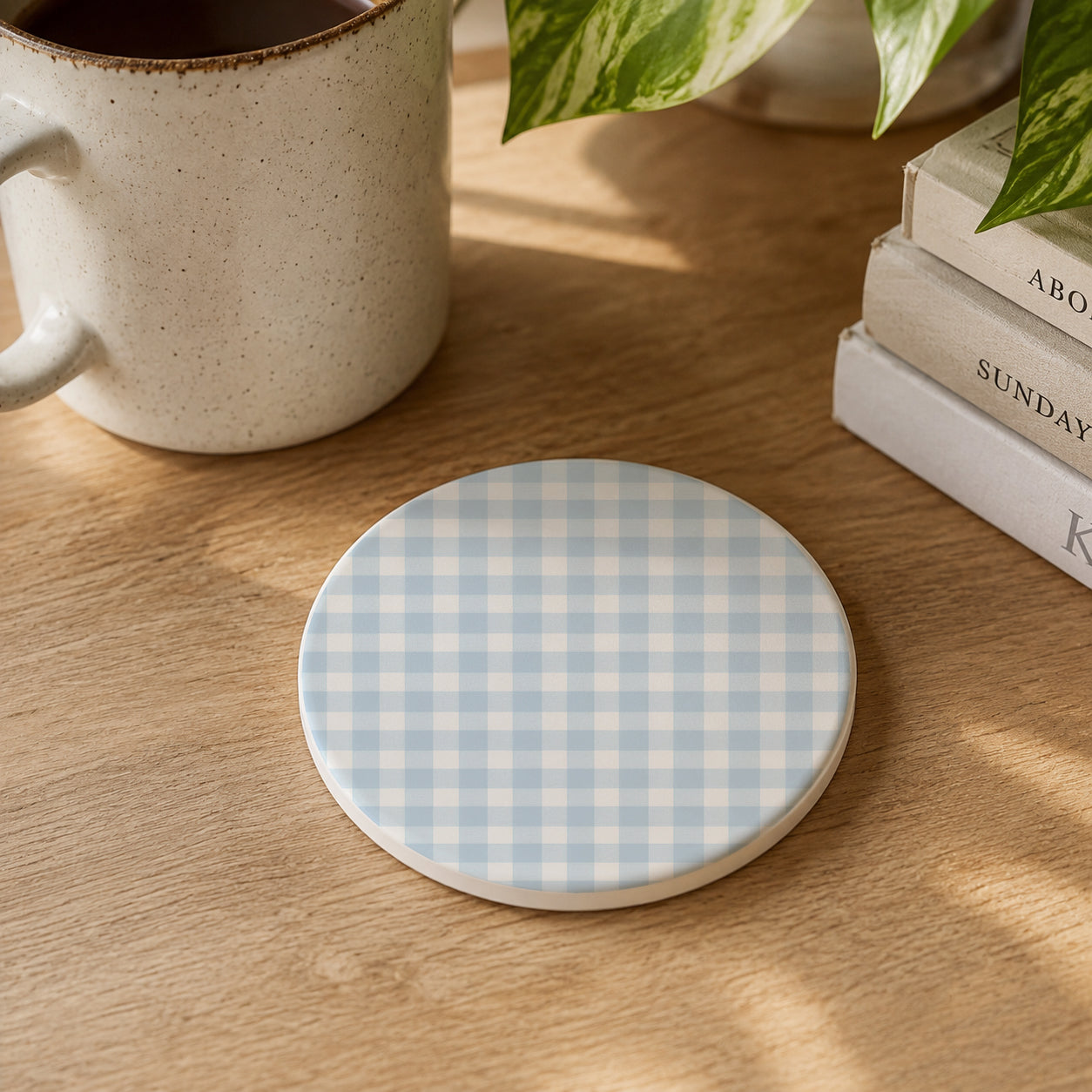 French Country Ceramic Coasters — Set of 4