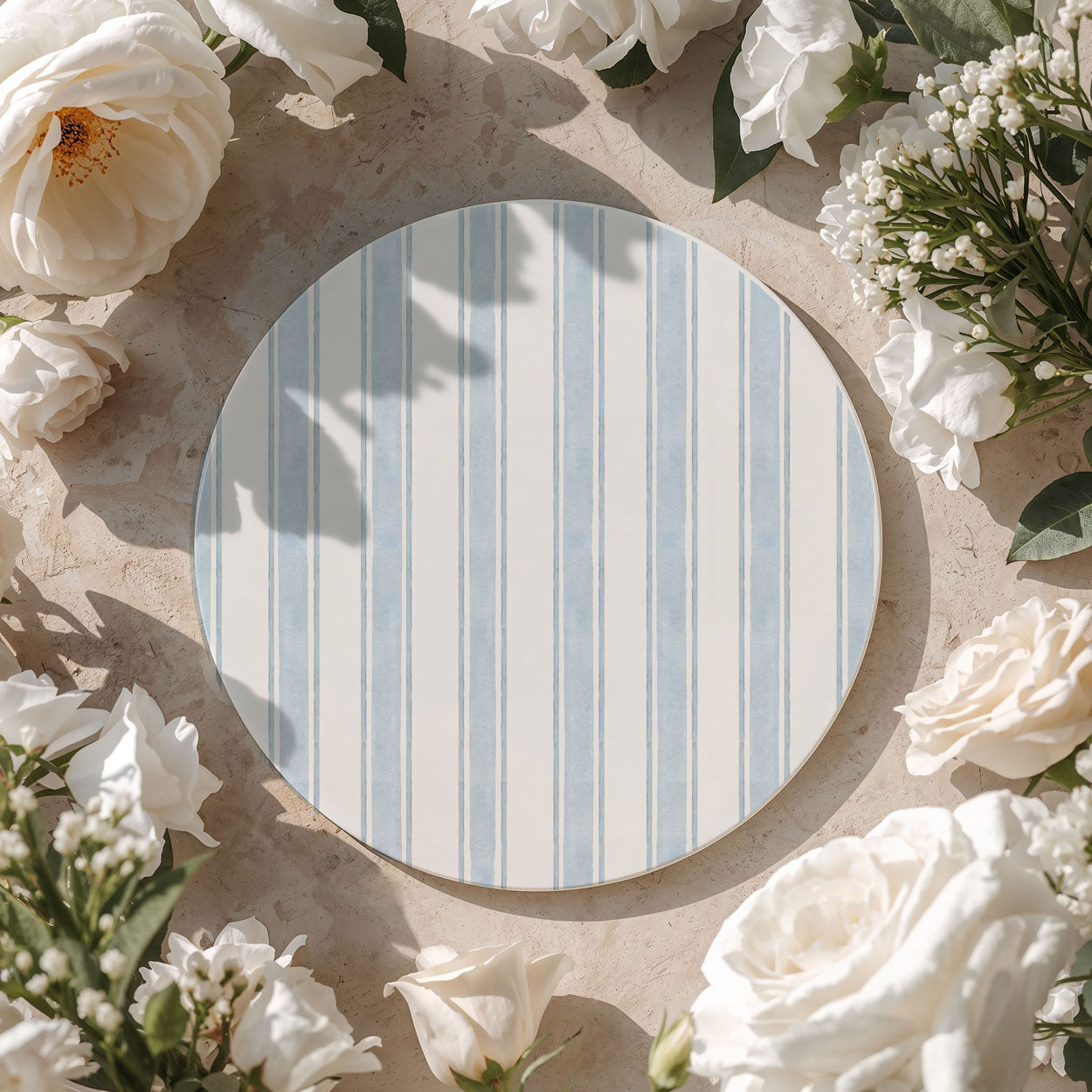 French Country Ceramic Coasters — Set of 4
