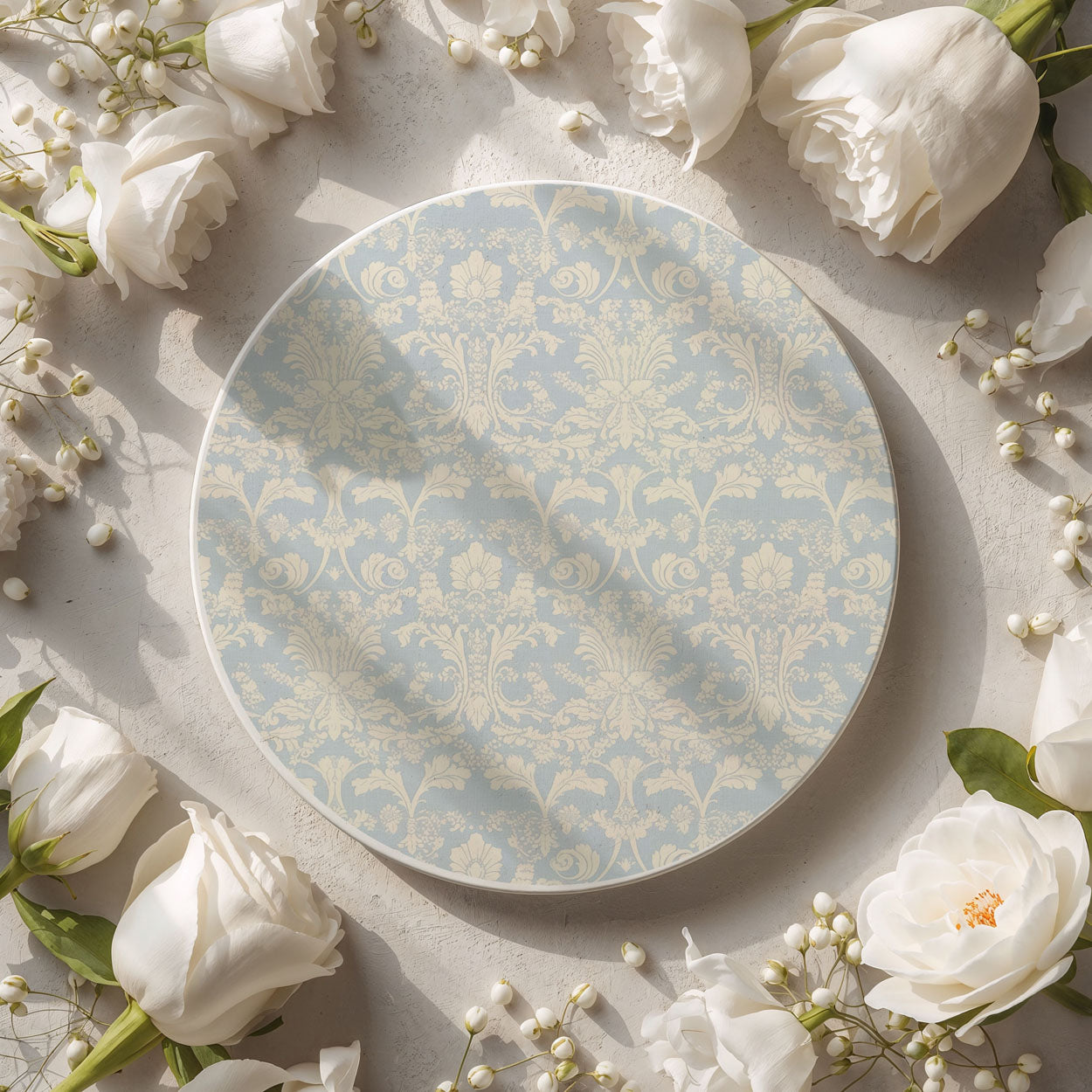 French Country Ceramic Coasters — Set of 4