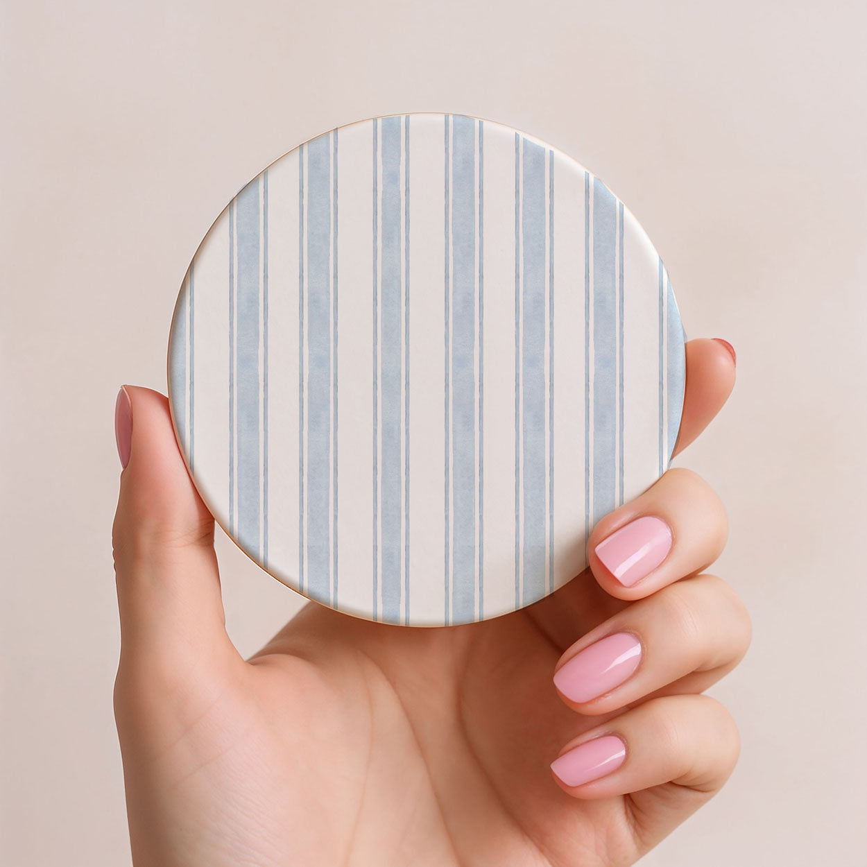 French Country Ceramic Coasters — Set of 4