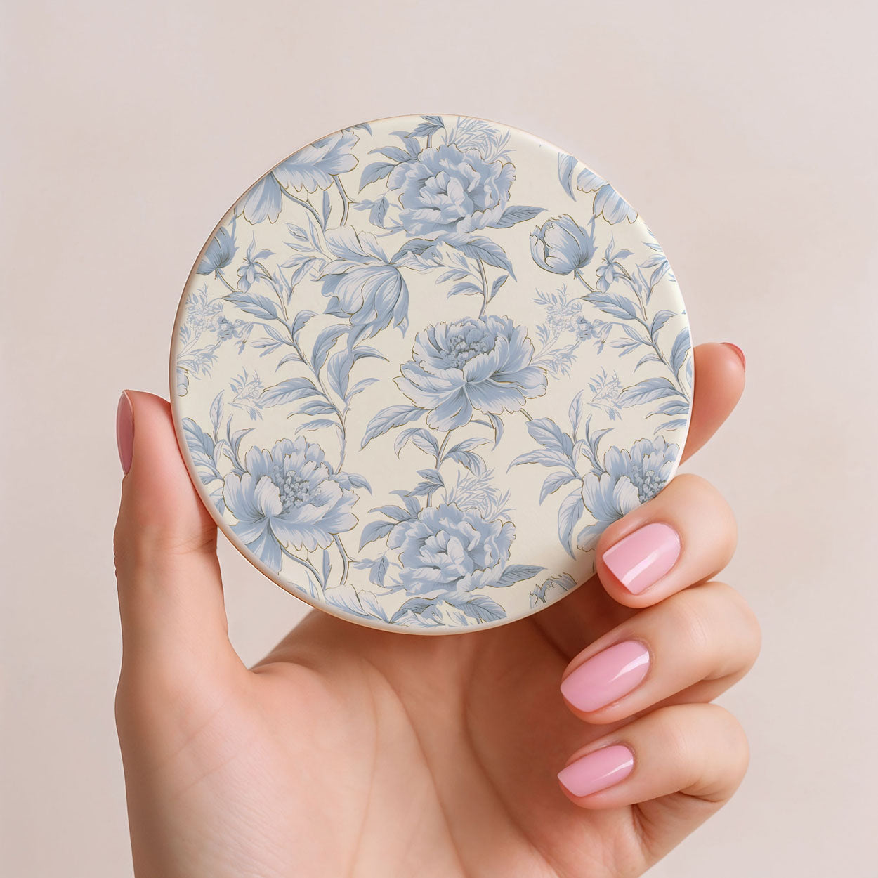 French Country Ceramic Coasters — Set of 4