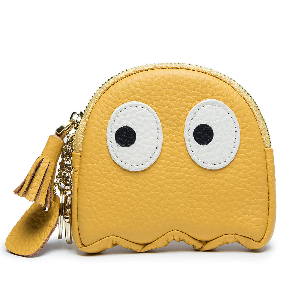 Mini Genuine Leather Cowhide Coin Purse