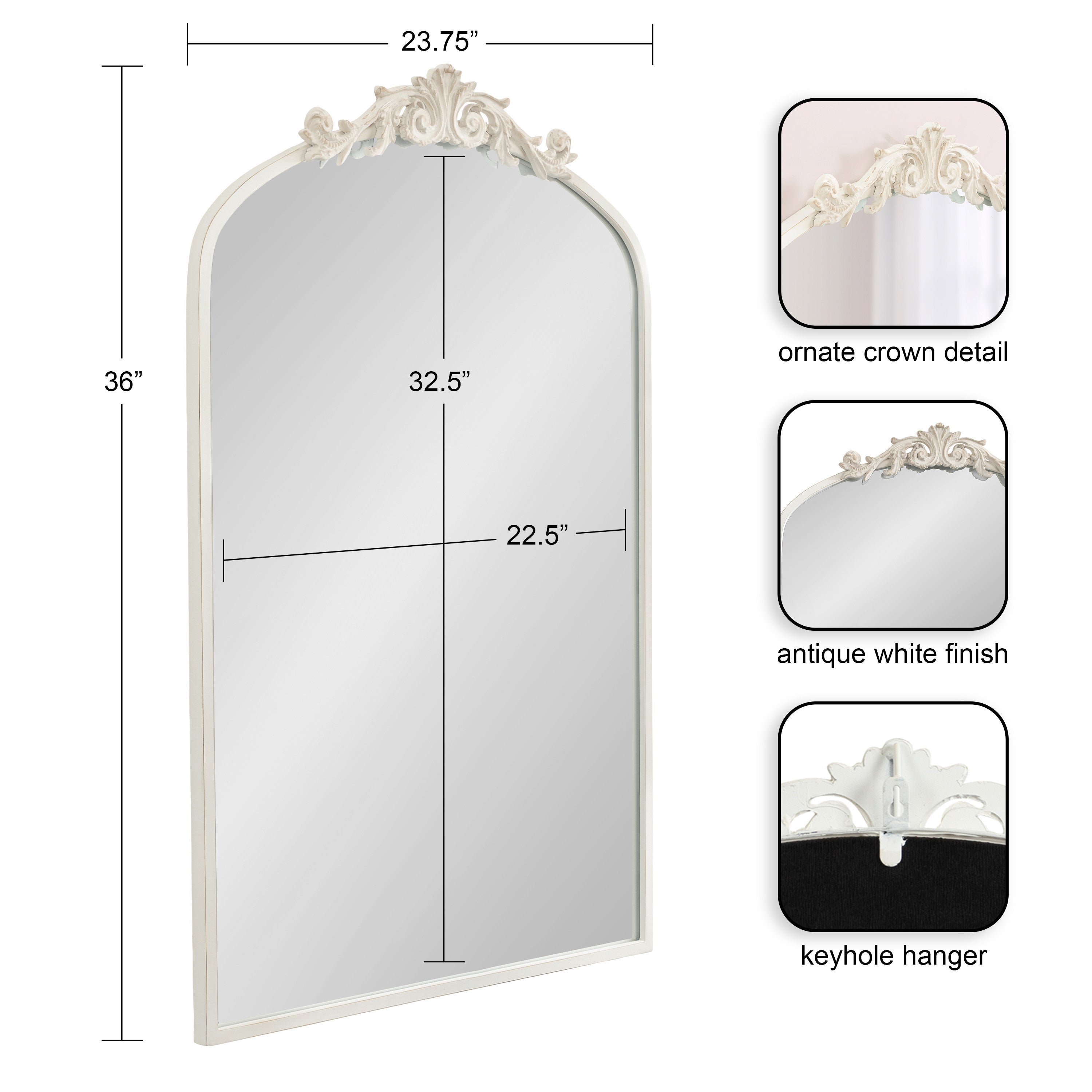 Arendahl Traditional Arch Mirror – alternate product view