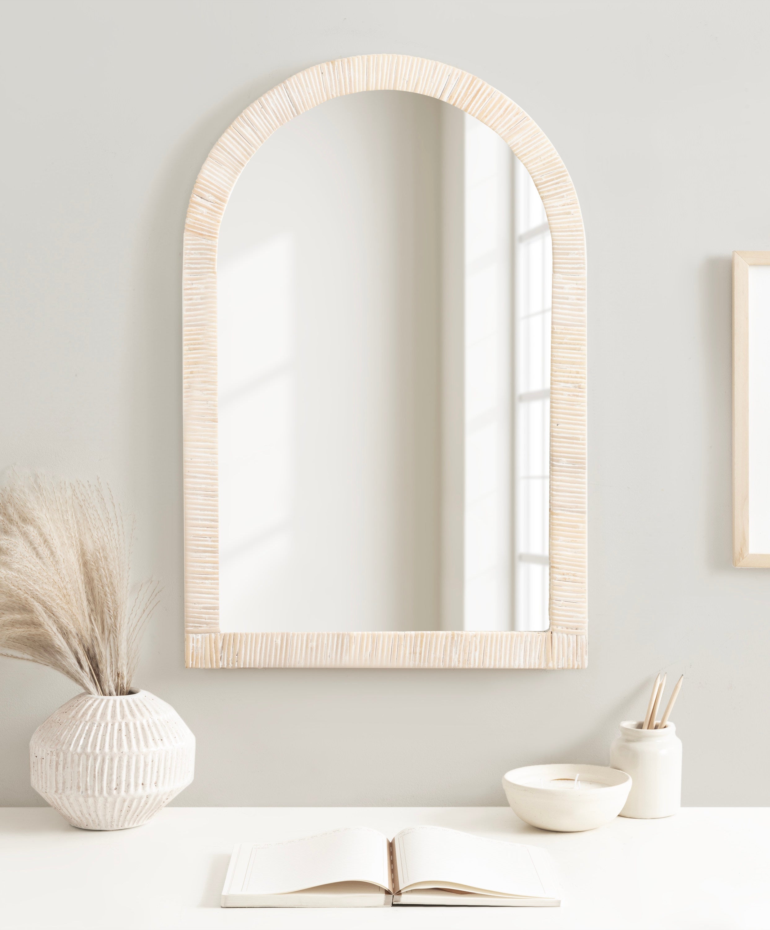 Rahfy Arch Framed Wall Mirror – alternate product view