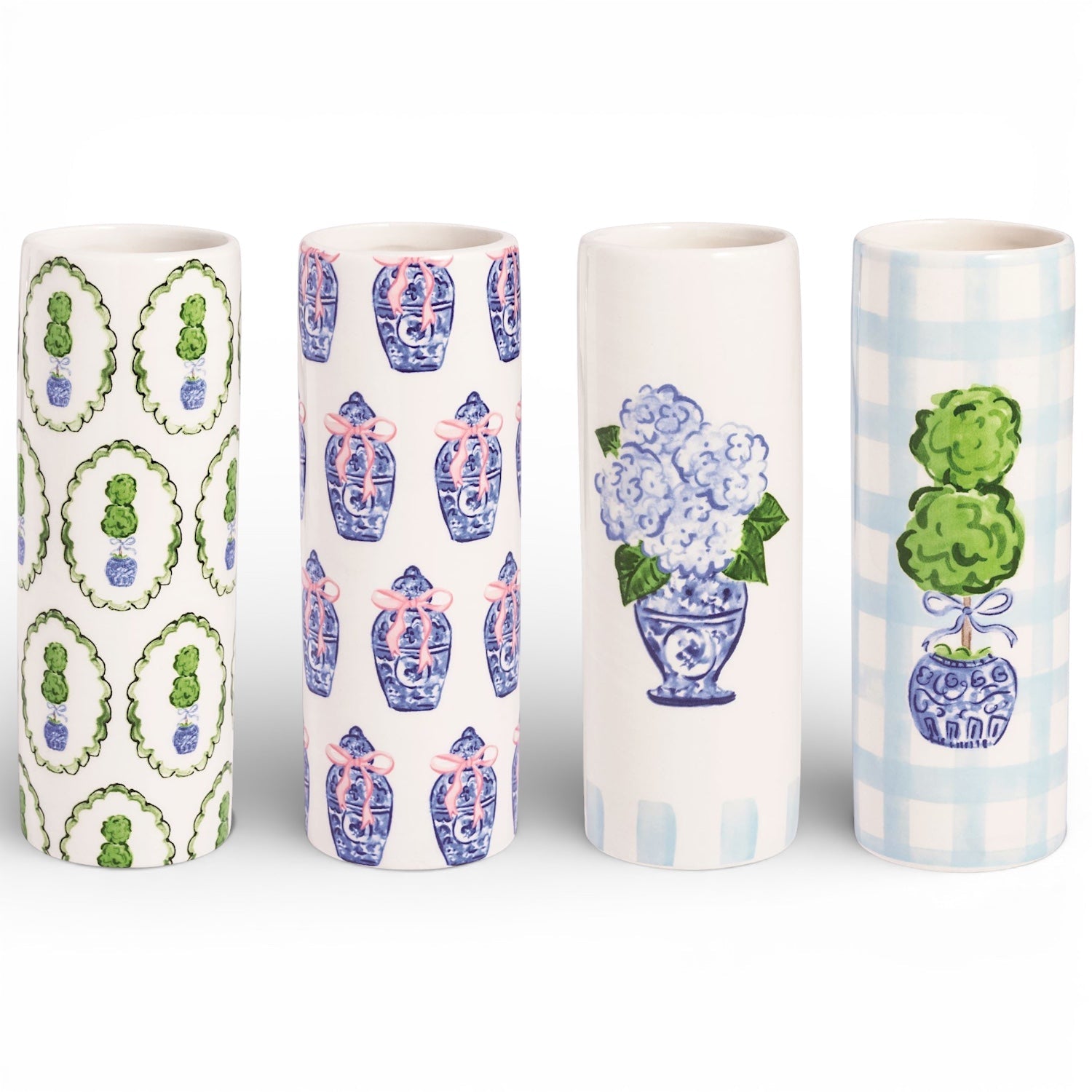 Chinoiserie topiary vase