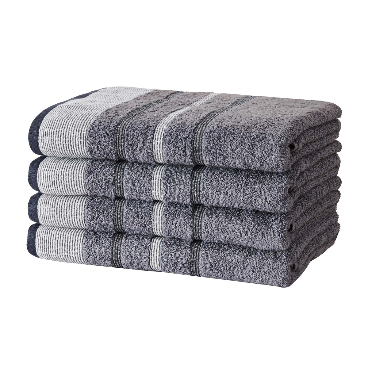Noelle Decorative Stripe Cotton Towel Collection