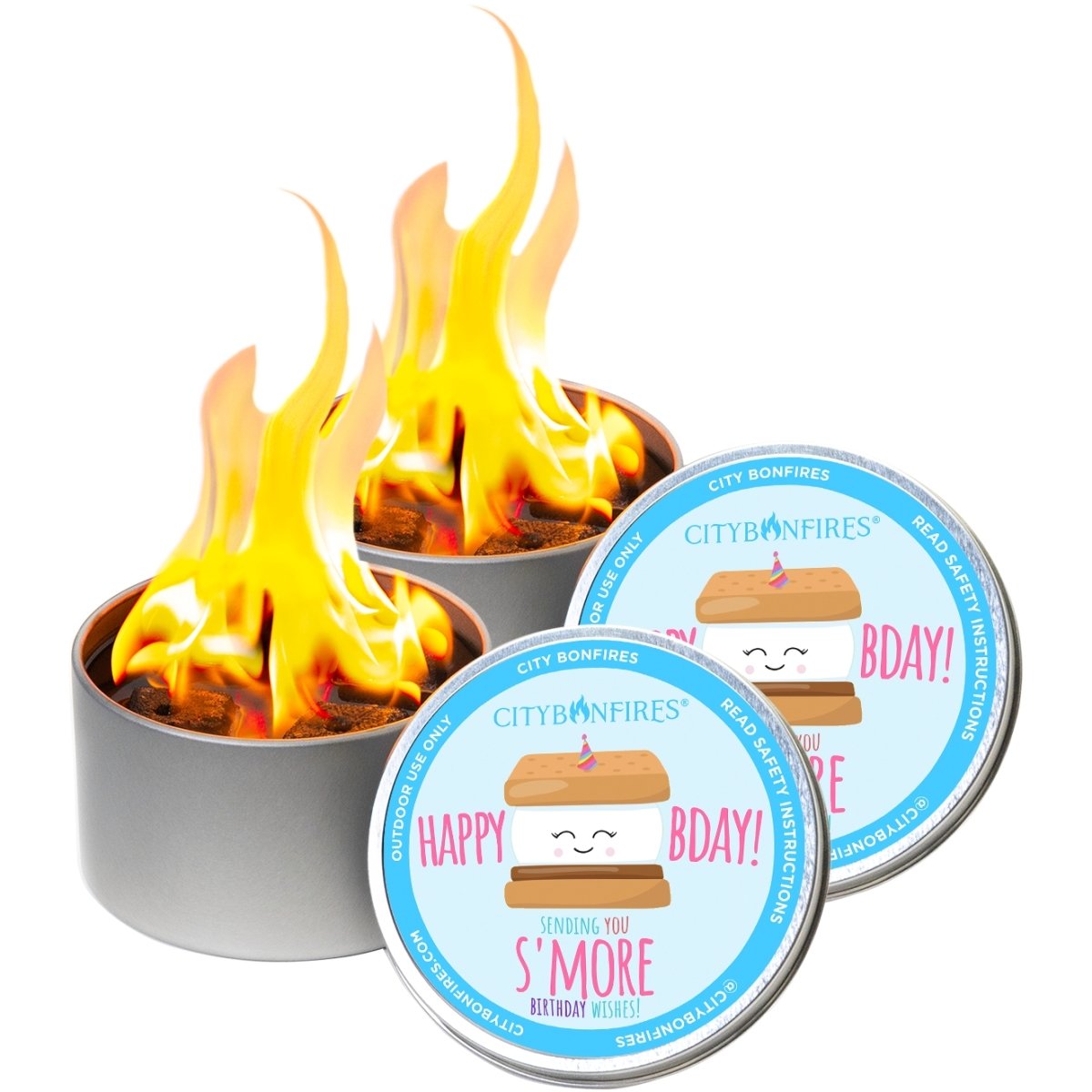 City Bonfire Portable Fire Pit — Happy Birthday Edition