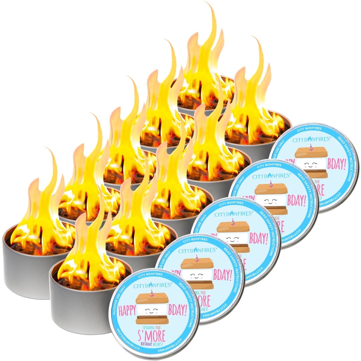 City Bonfire Portable Fire Pit — Happy Birthday Edition