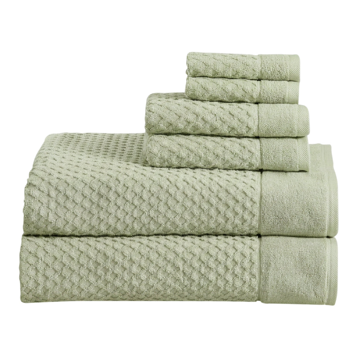 Grayson Cotton Diamond Waffle Towel Collection