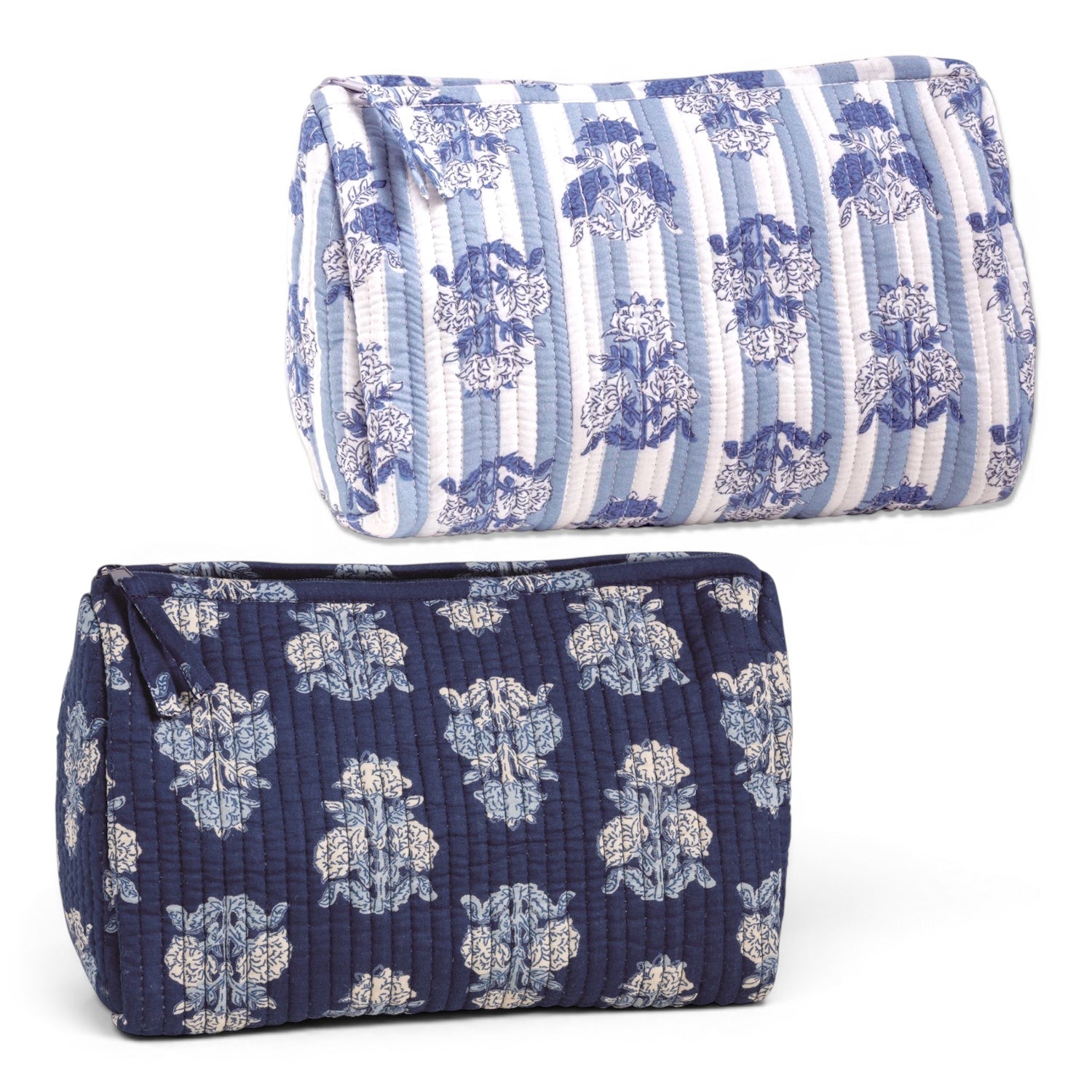 Blue Cornflower cosmetic pouch
