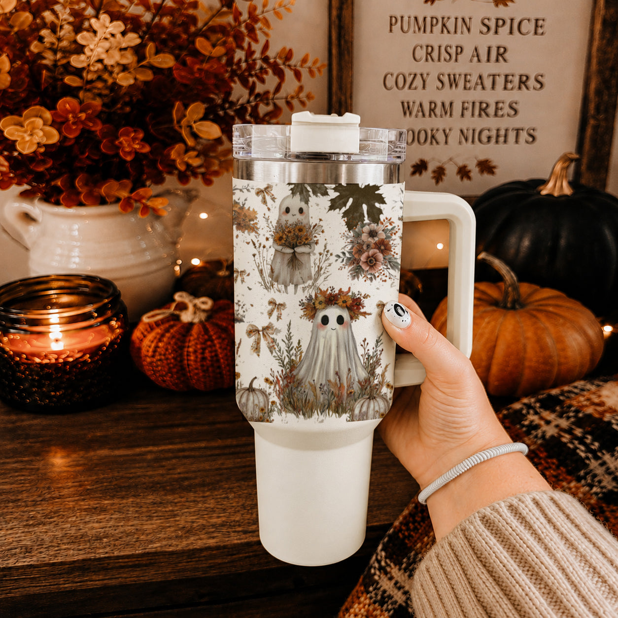 Boho Spooks 40 oz Insulated Tumbler