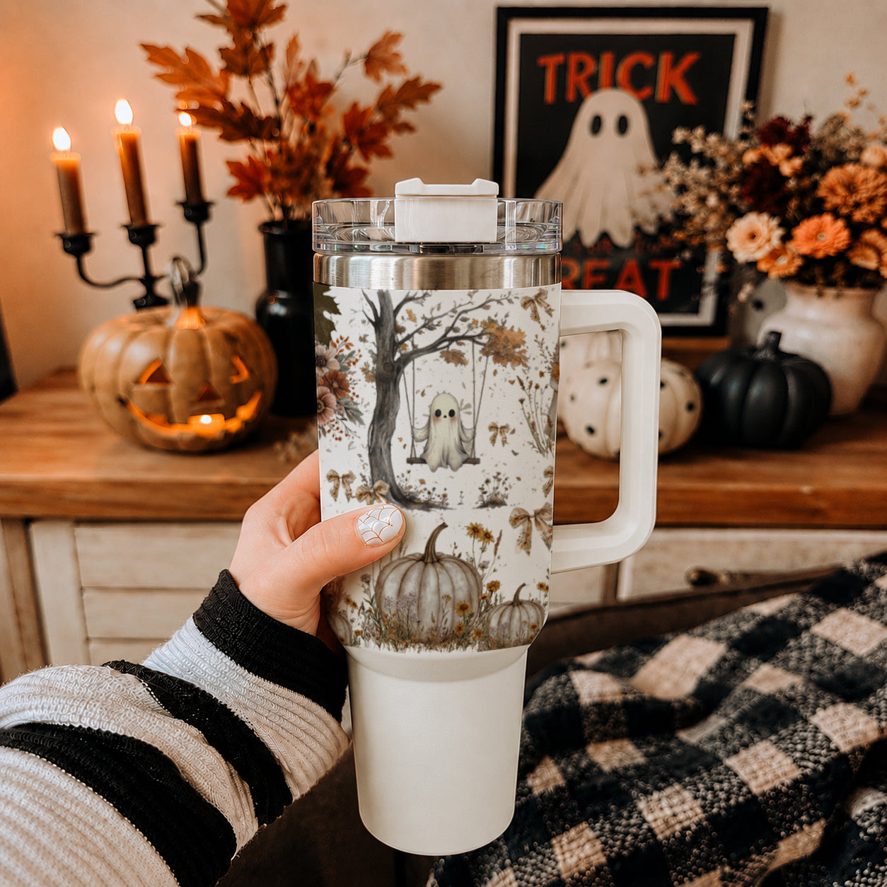 Boho Spooks 40 oz Insulated Tumbler