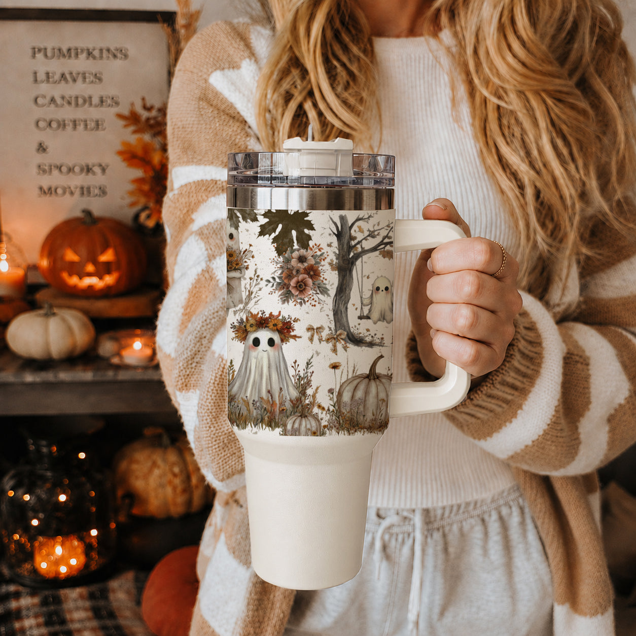 Boho Spooks 40 oz Insulated Tumbler