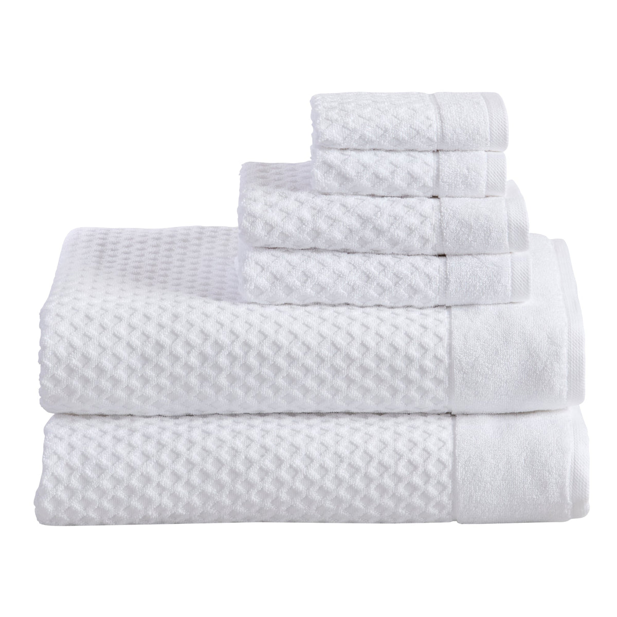 Grayson Cotton Diamond Waffle Towel Collection