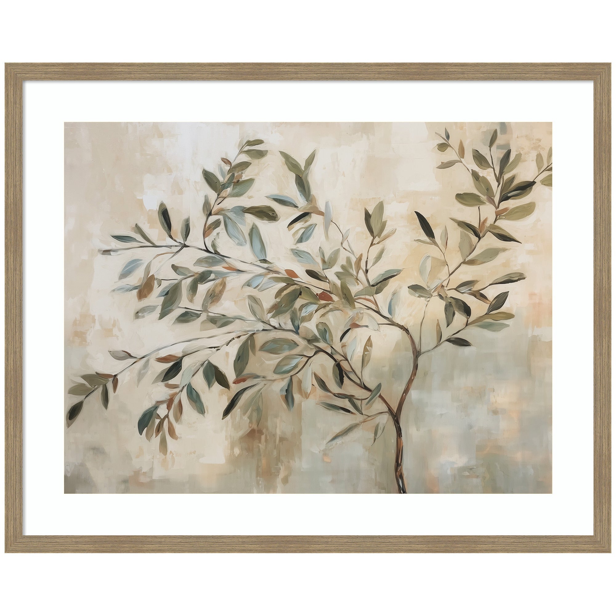 Olive Tree Abstract No. 31 Framed Wall Art Print