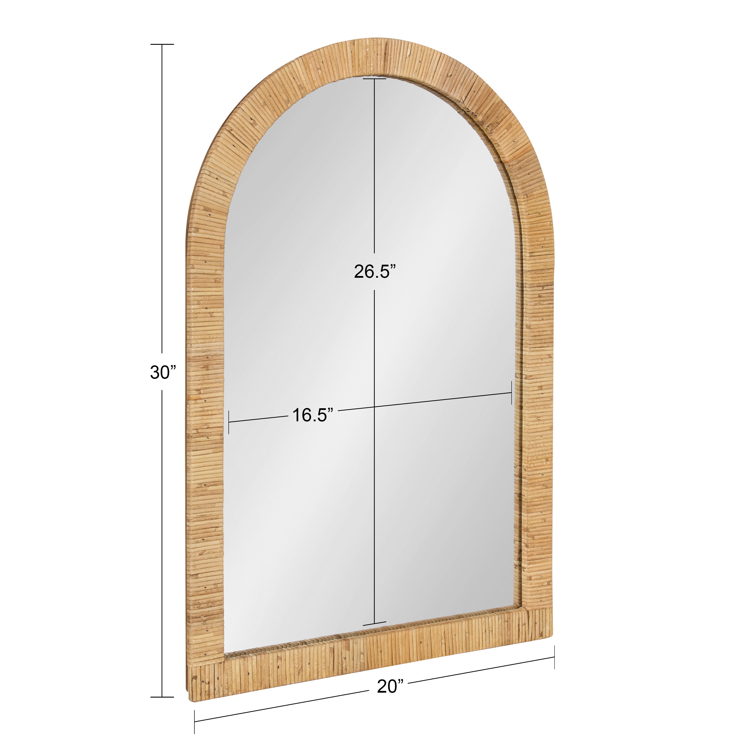 Rahfy Arch Framed Wall Mirror – alternate product view