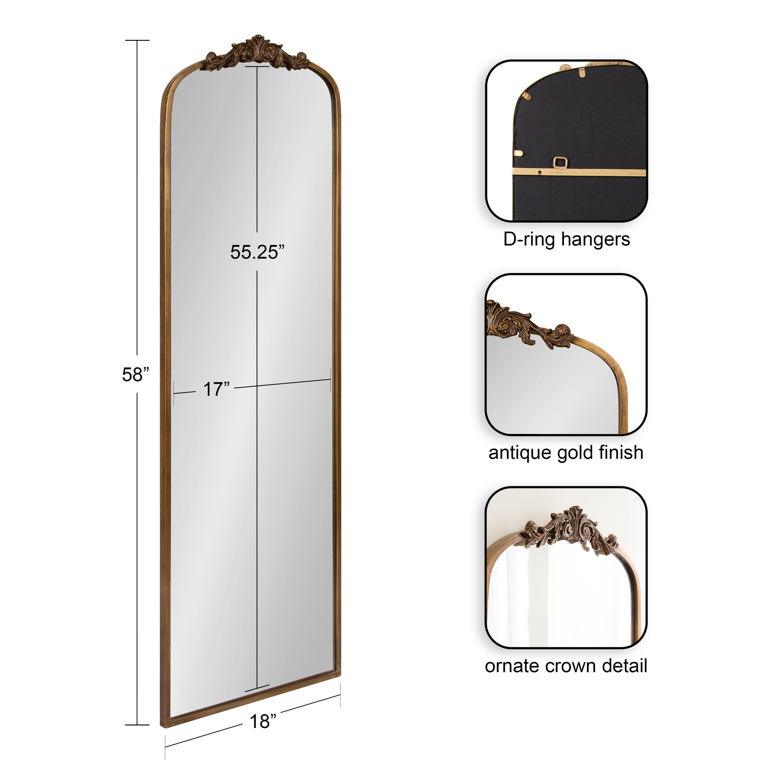 Arendahl Traditional Arch Mirror – alternate product view