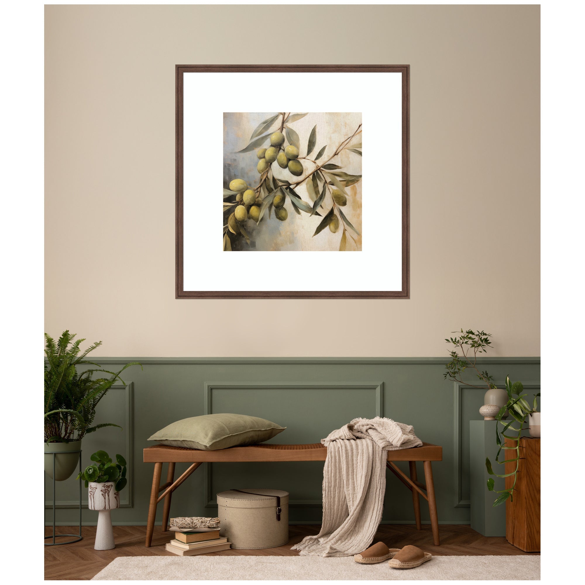 Olive Tree Framed Wall Art Print