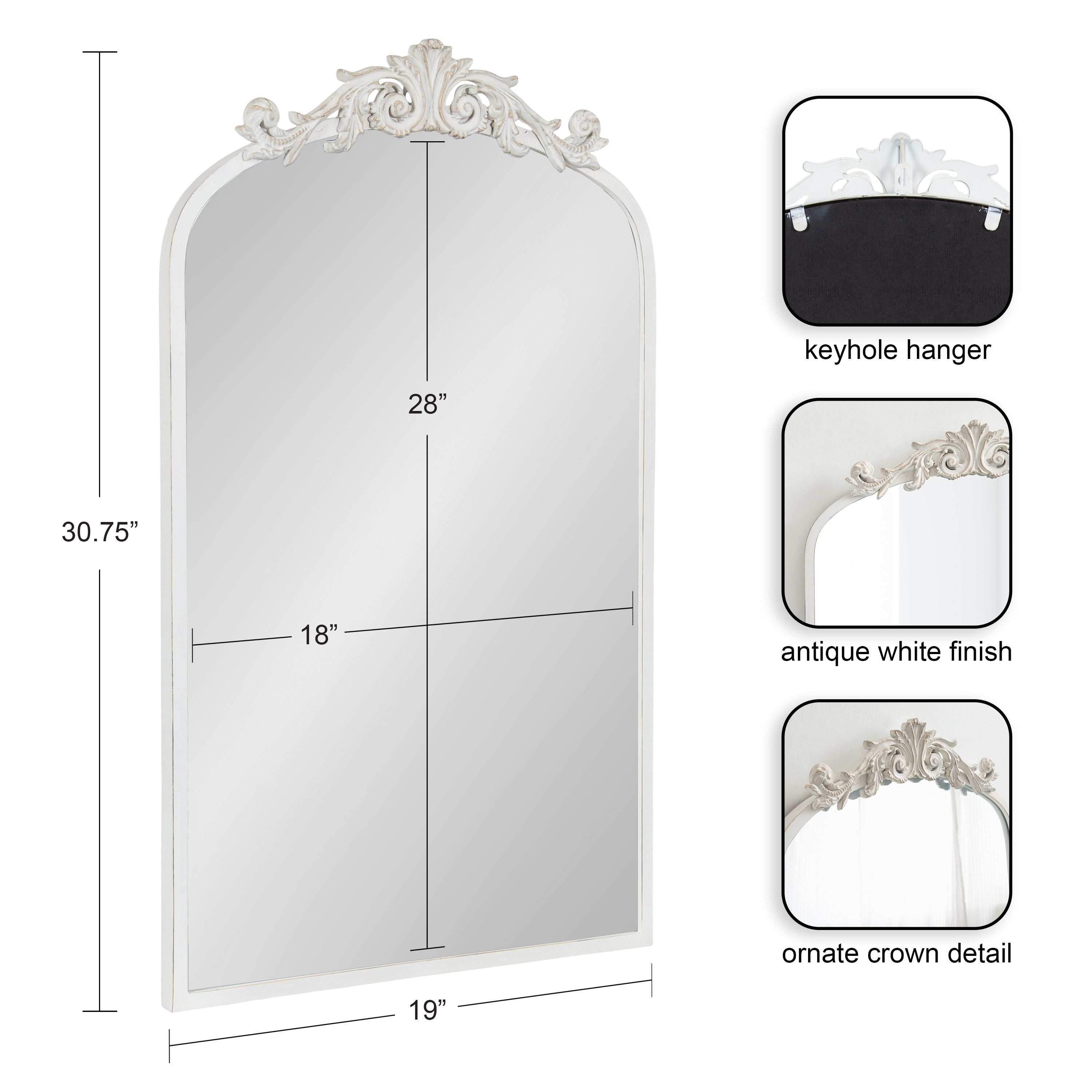 Arendahl Traditional Arch Mirror – alternate product view