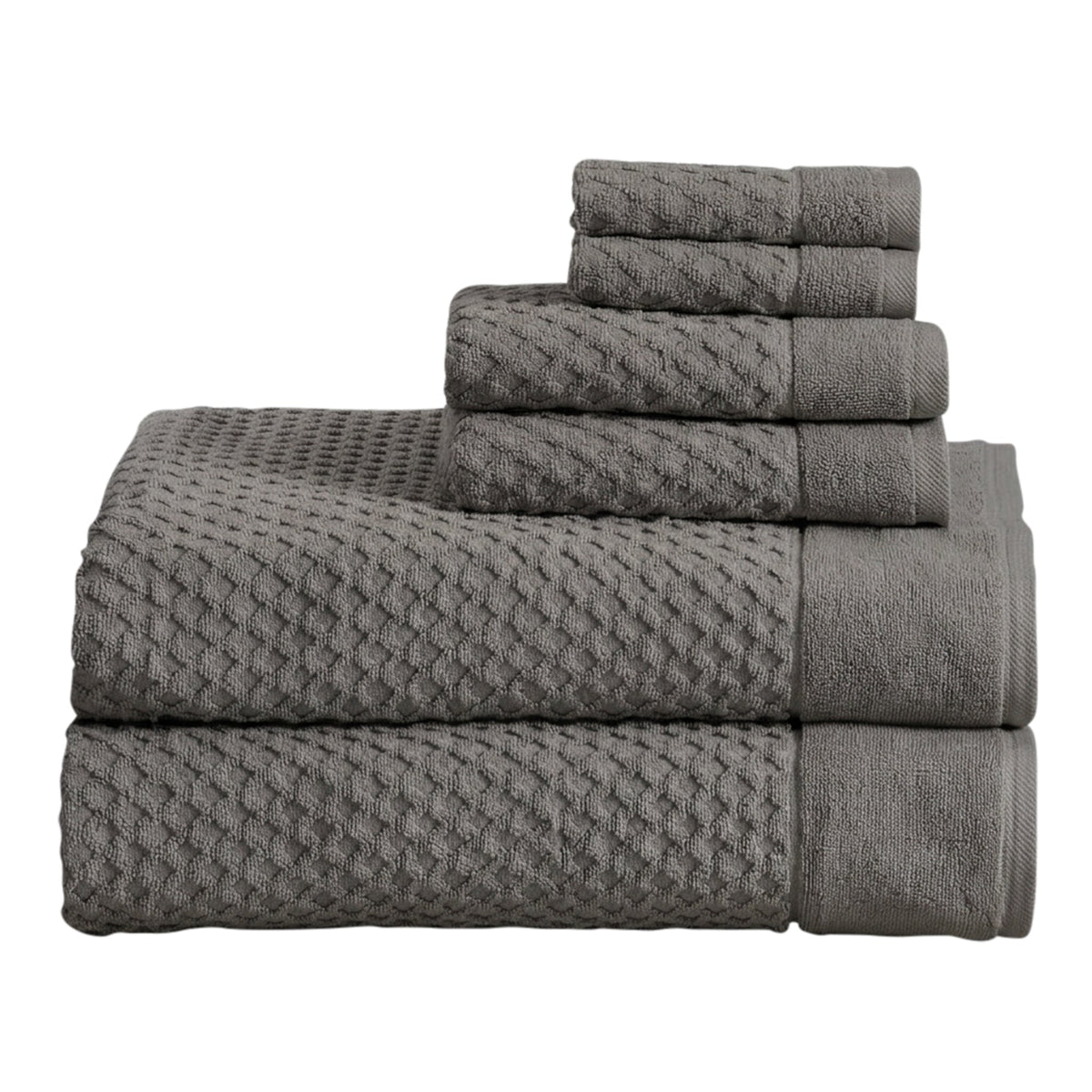 Grayson Cotton Diamond Waffle Towel Collection