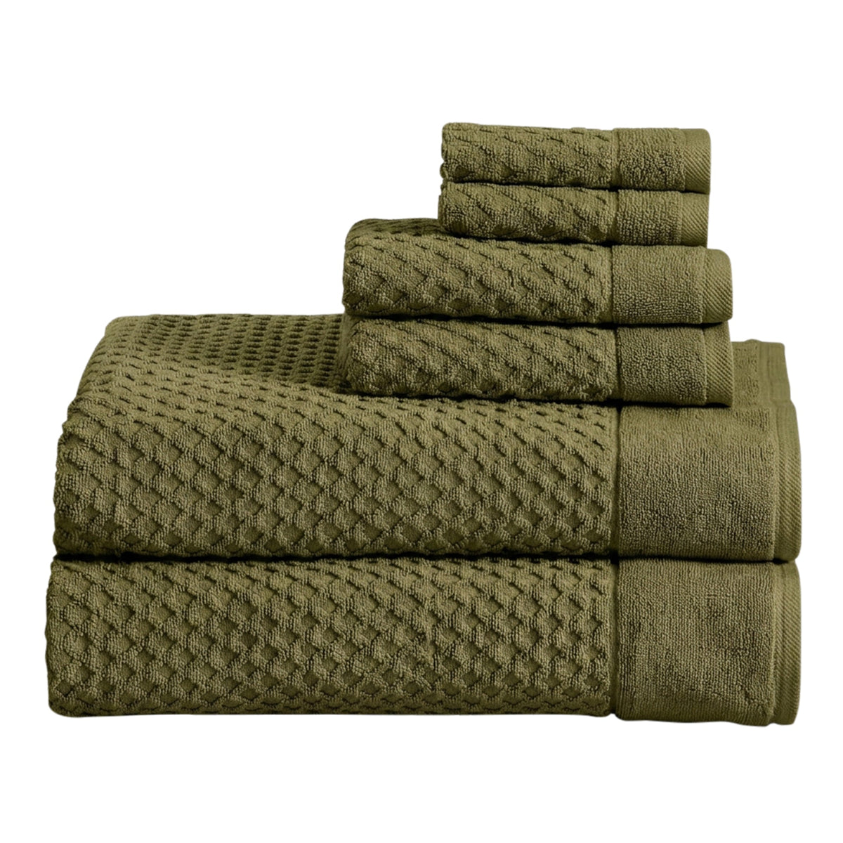 Grayson Cotton Diamond Waffle Towel Collection