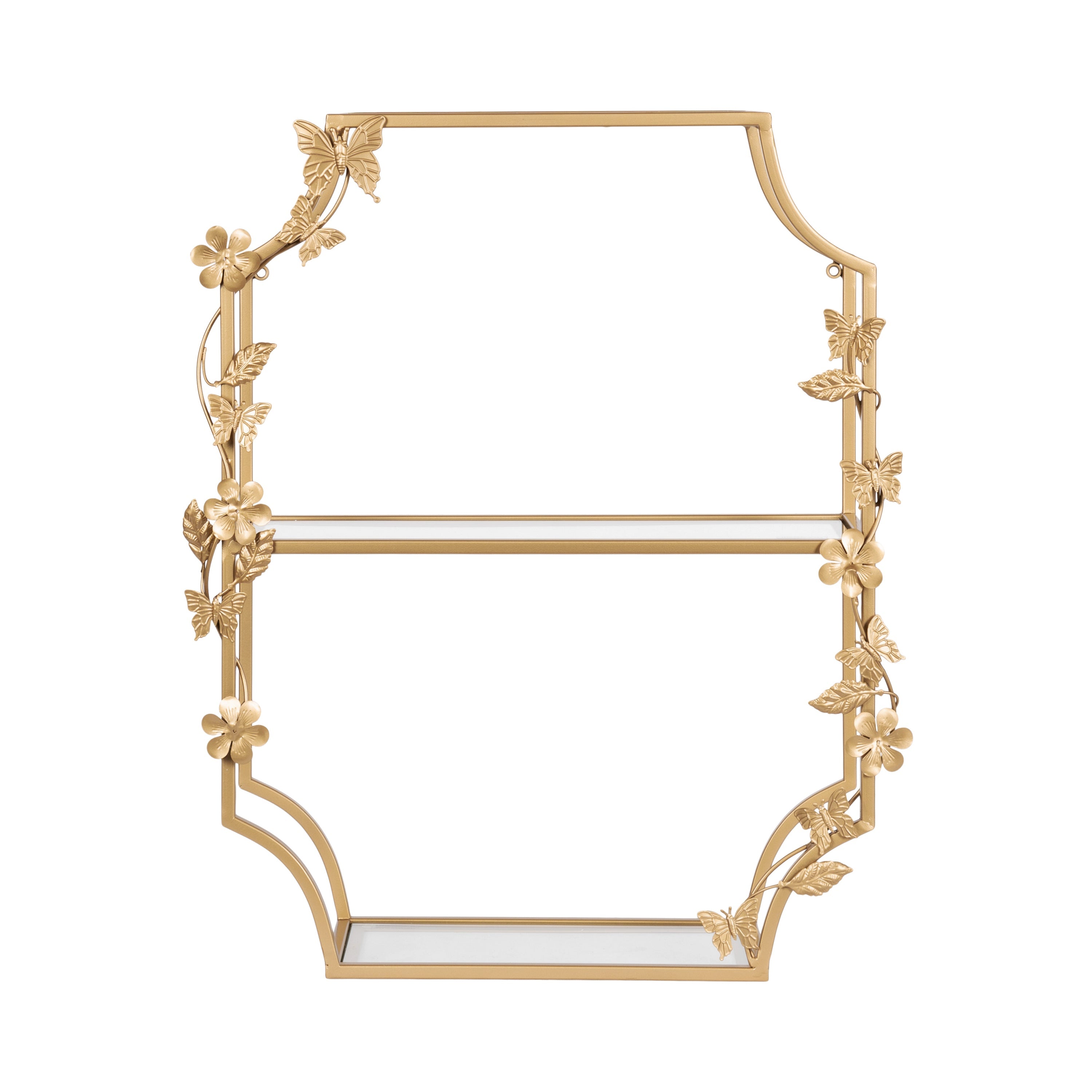 Rosella Floral Tiered Metal Shelf – alternate product view