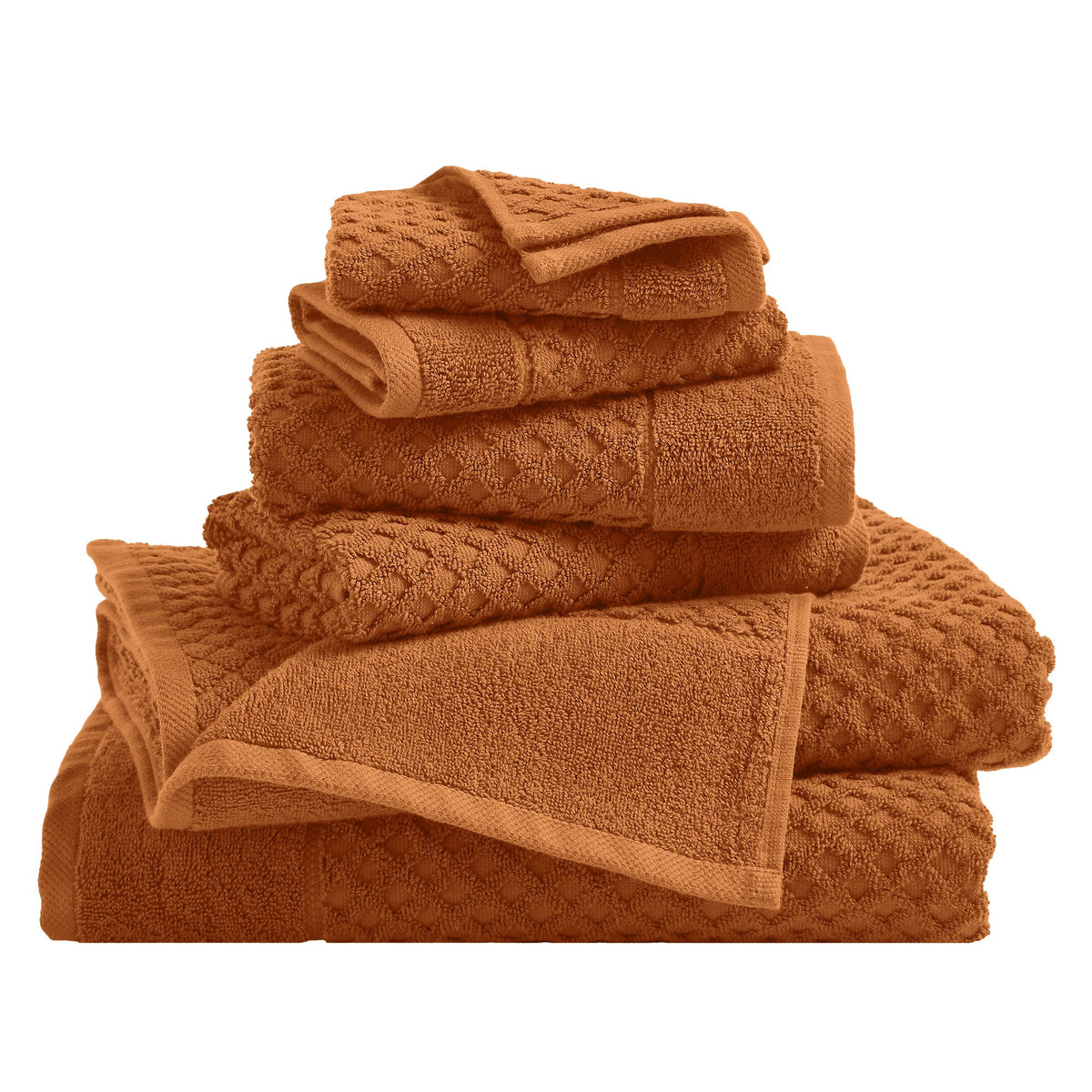 Grayson Cotton Diamond Waffle Towel Collection