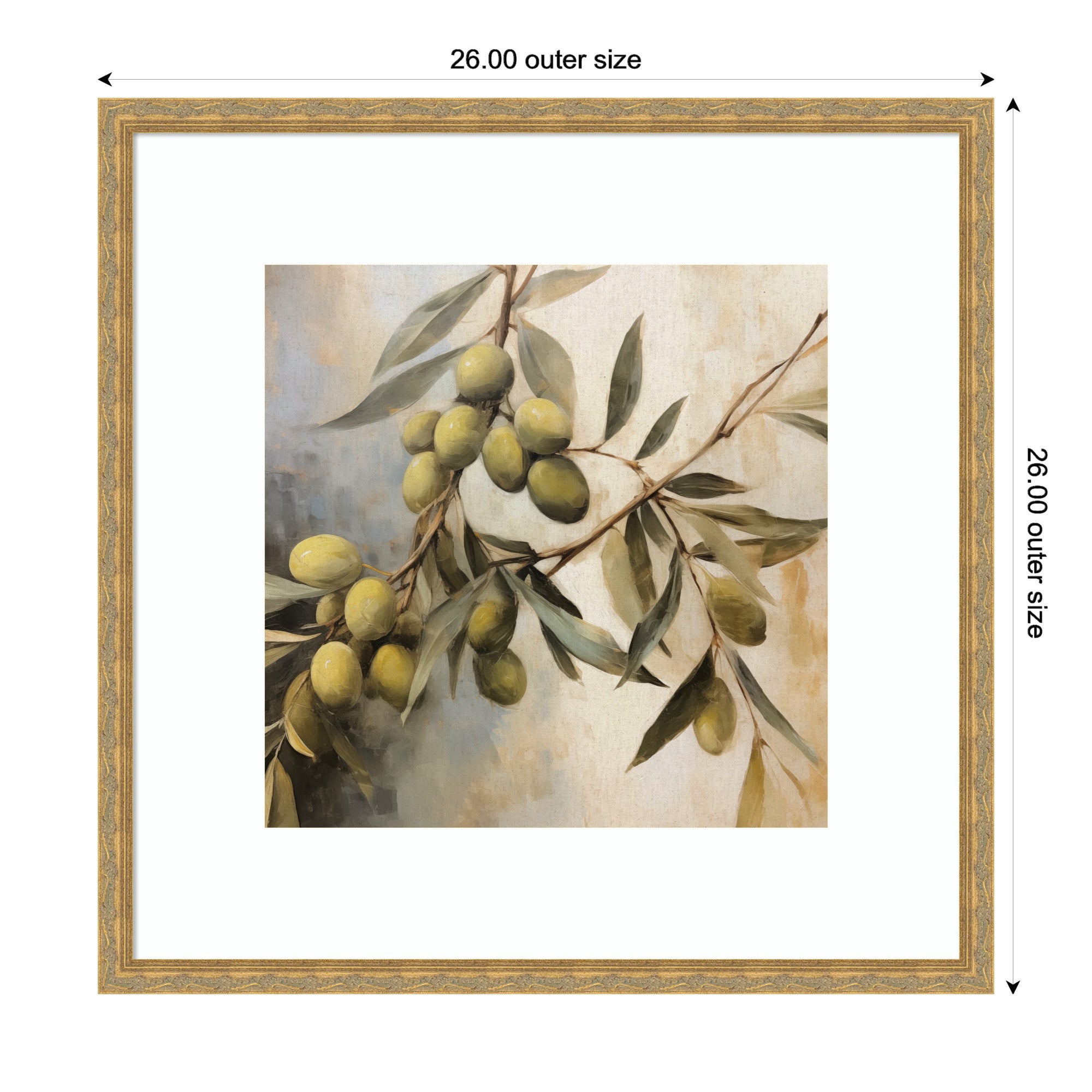 Olive Tree Framed Wall Art Print