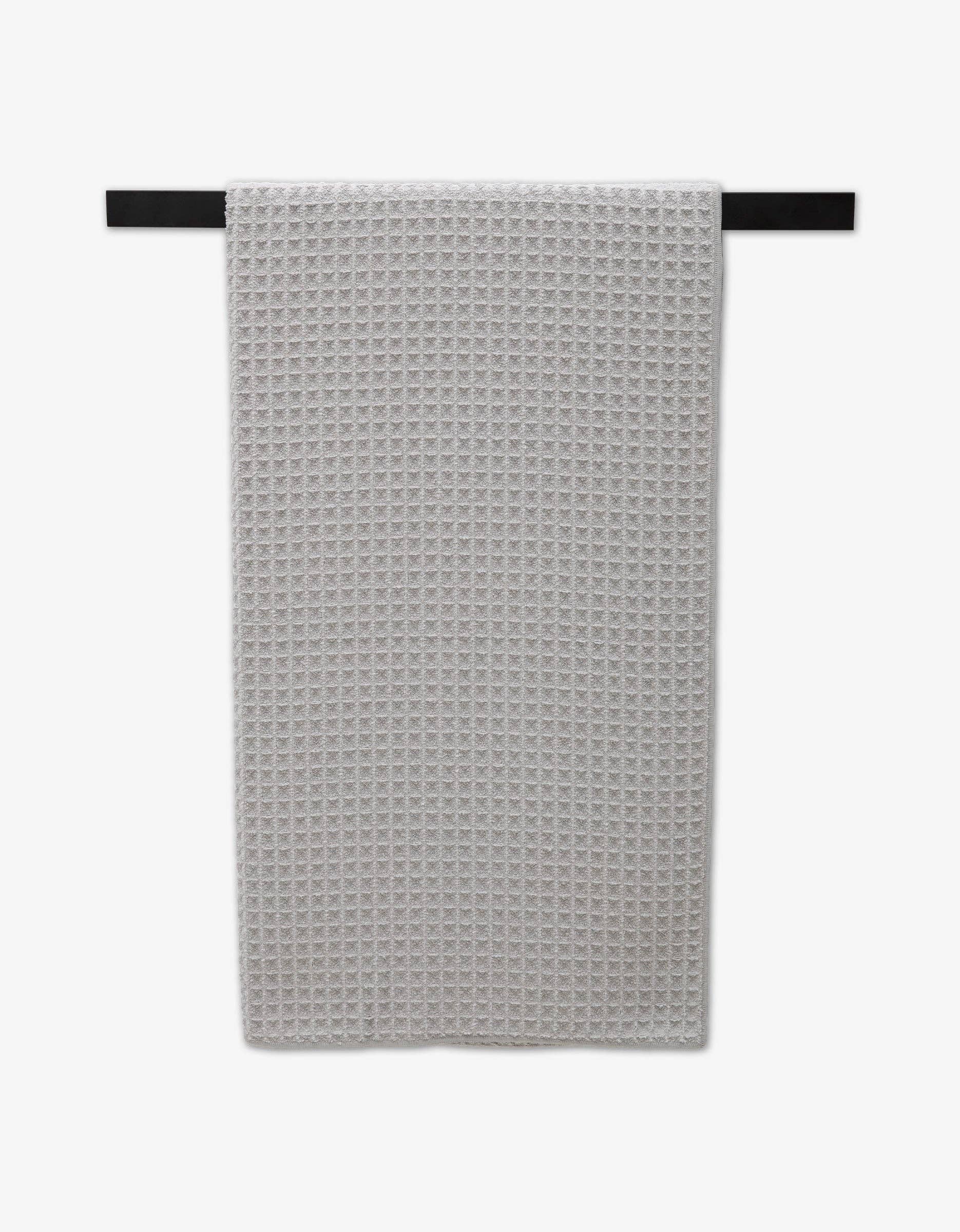 Geometry waffle bath towel