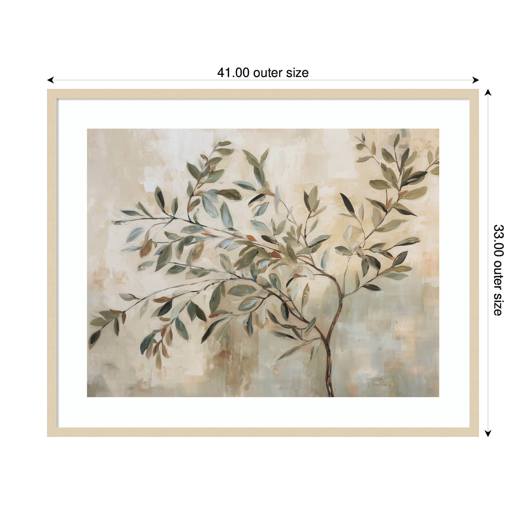 Olive Tree Abstract No. 31 Framed Wall Art Print