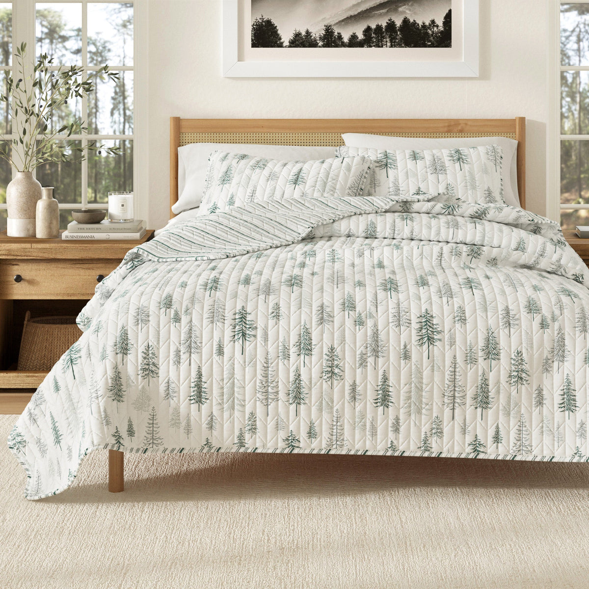 Matthew Reversible Rustic Landscape Quilt Set