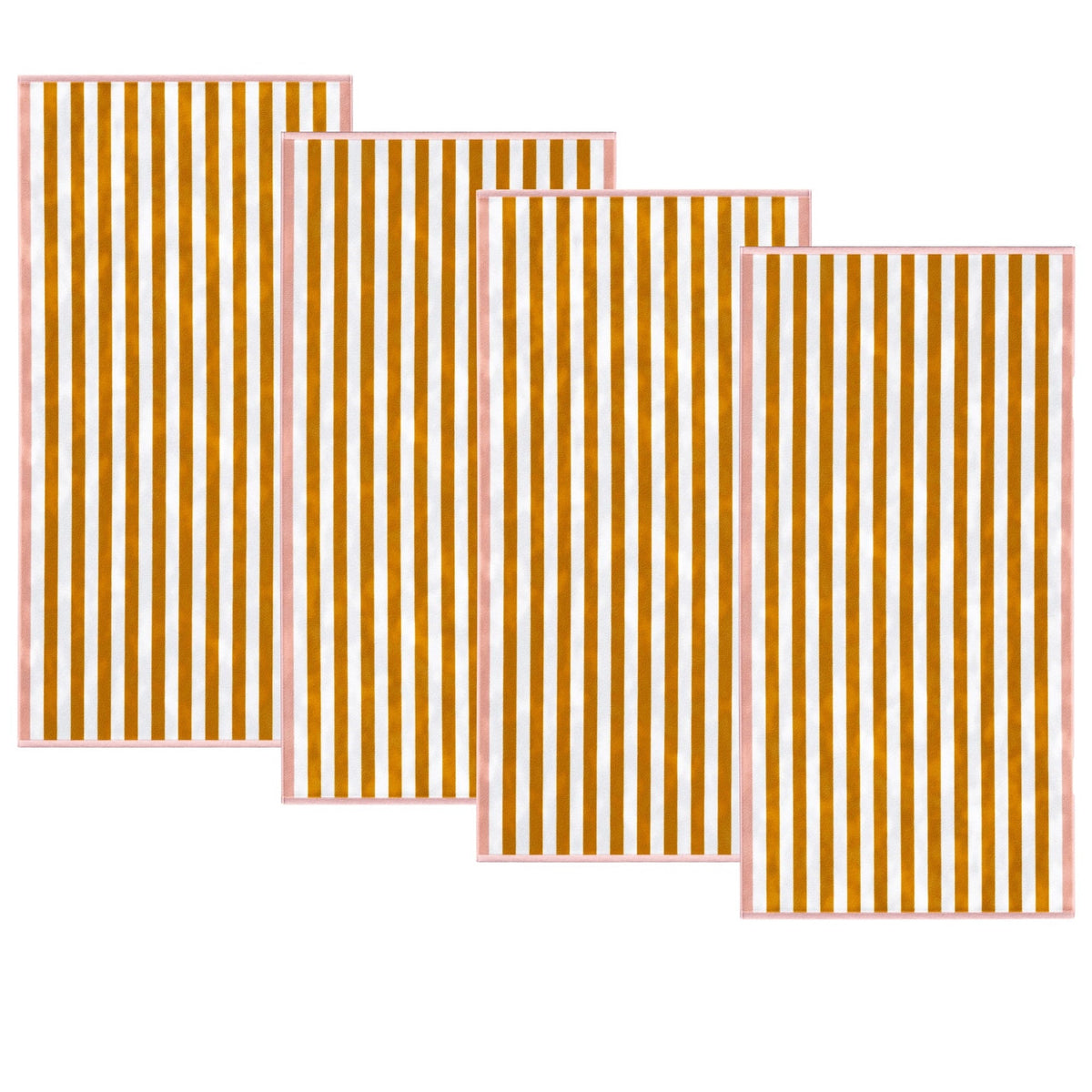 Santa Cruz Striped Cotton Velour Beach Towels