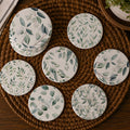 Eucalyptus Ceramic Coasters — Set of 6