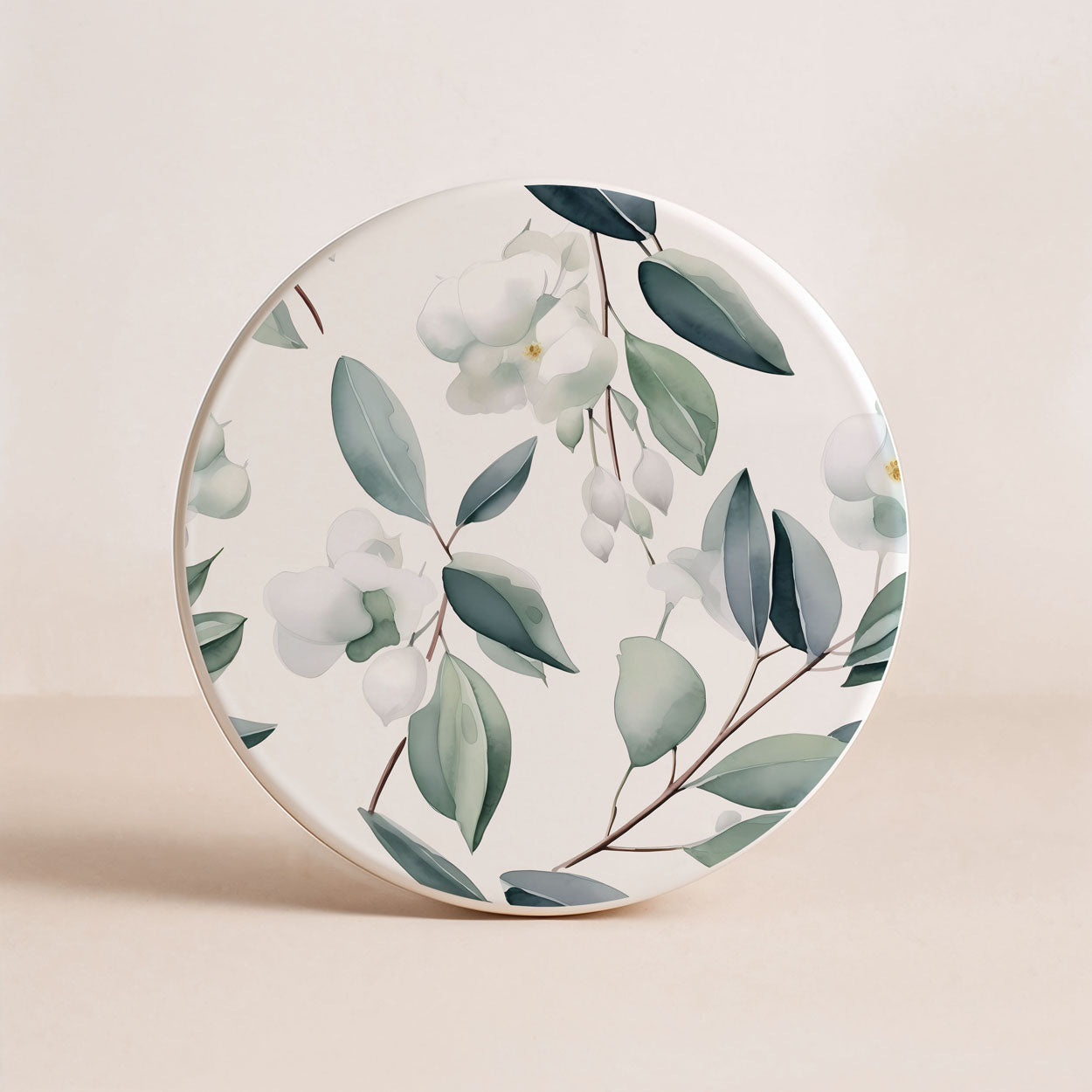Eucalyptus Ceramic Coasters — Set of 6