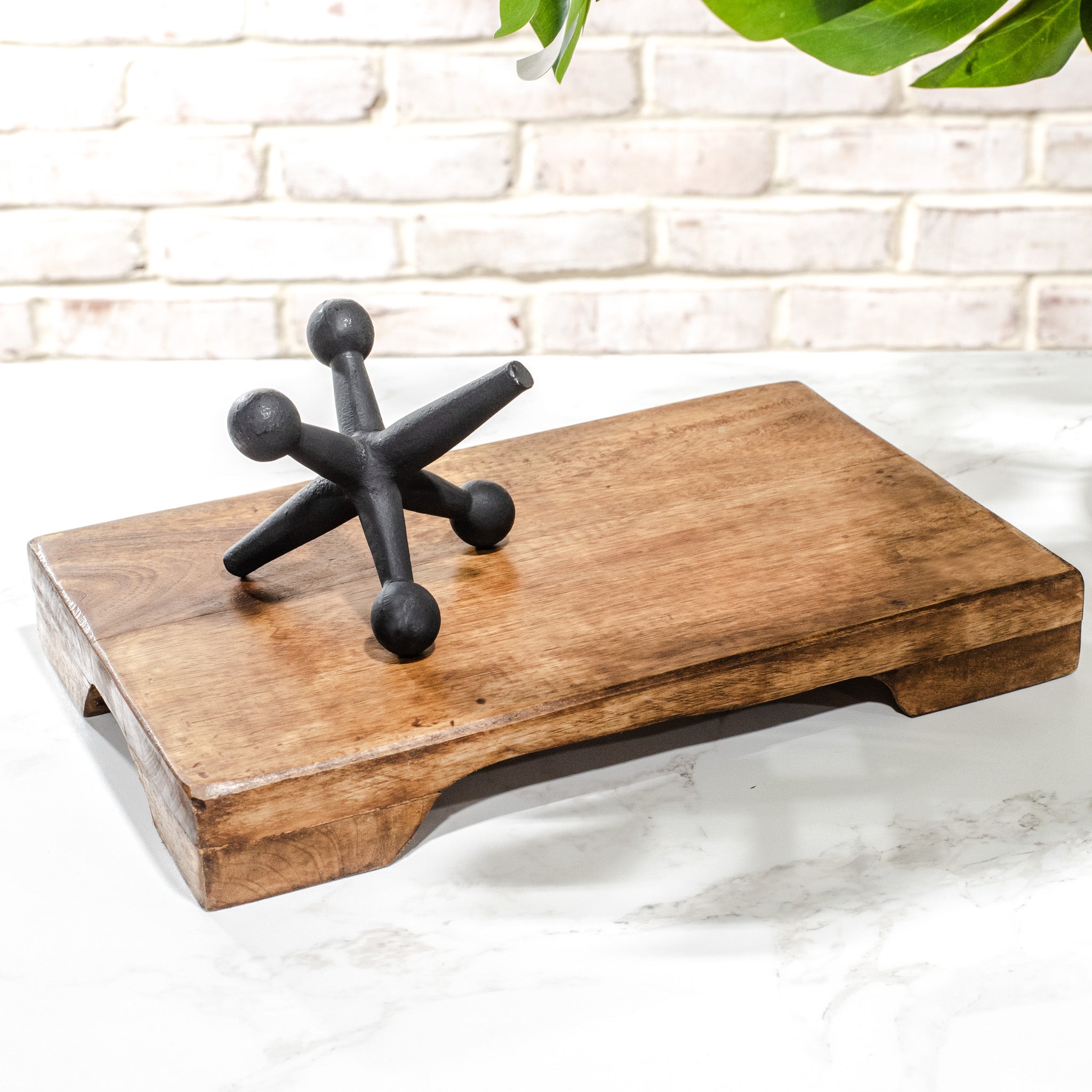 Mango wood display pedestal