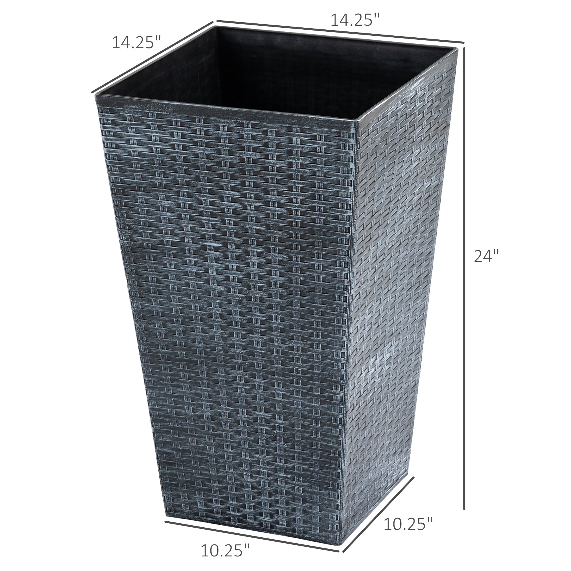 Outsunny Tall Planters - Set of 3