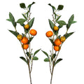 Honey tangerine artificial branch stem