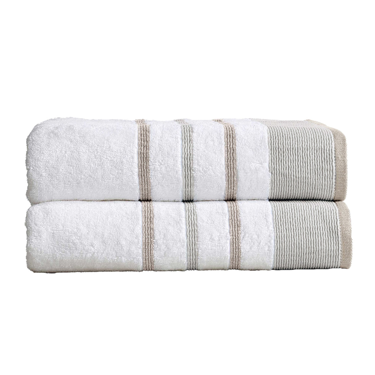Noelle Decorative Stripe Cotton Towel Collection
