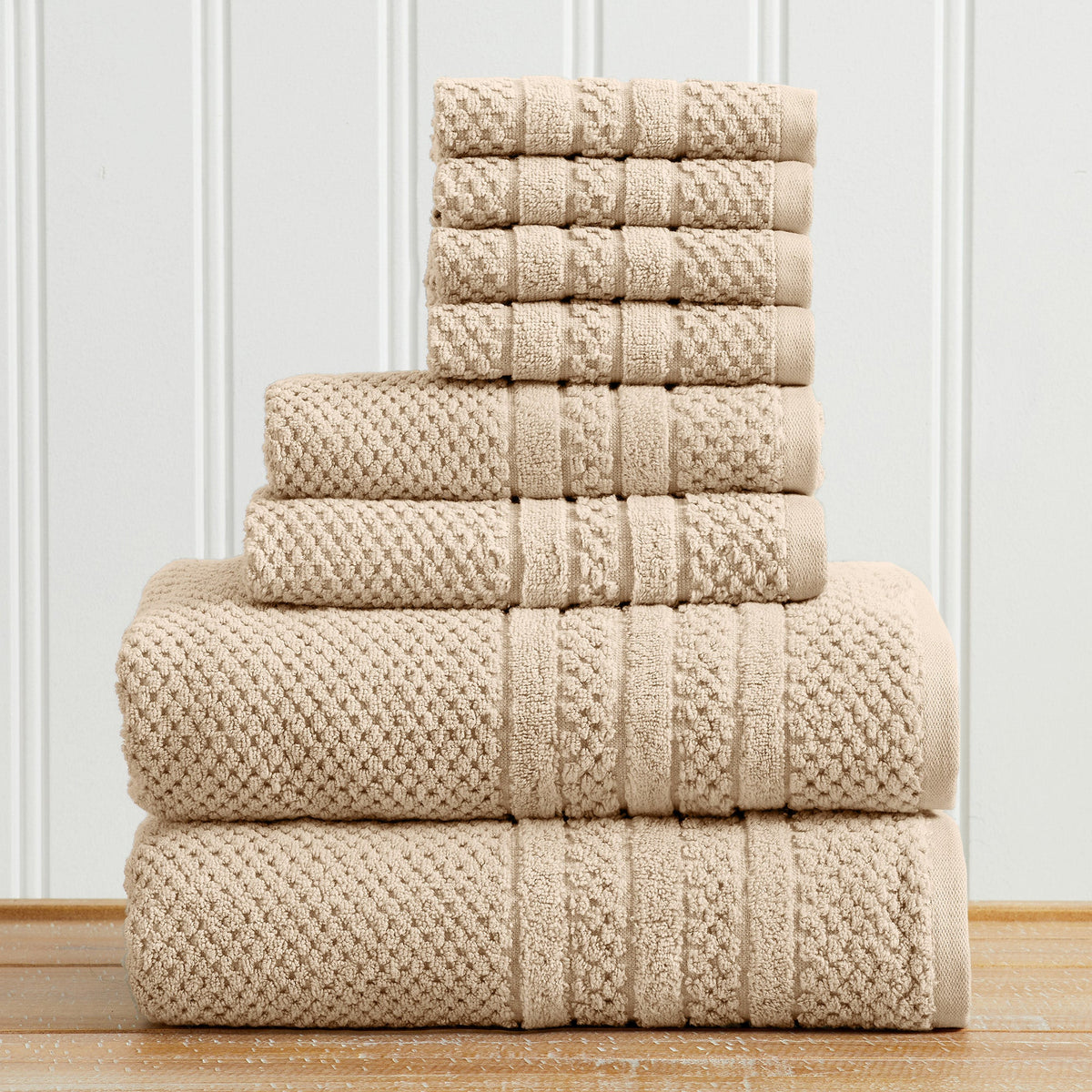 Giuliana Cotton Checkered Jacquard Towel Collection