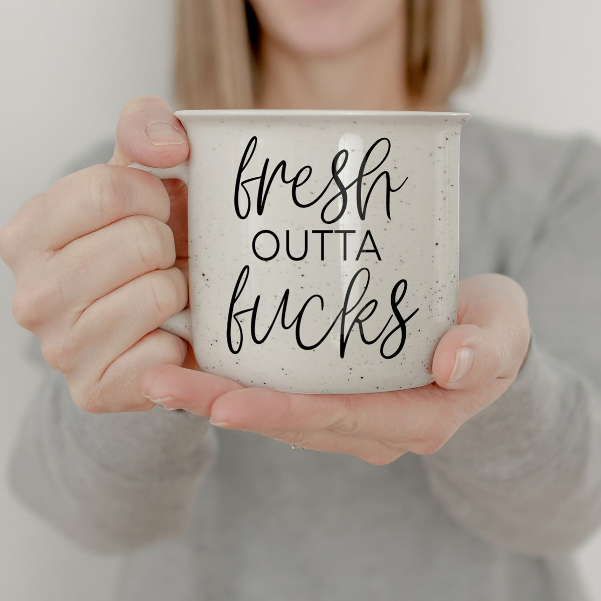 Fresh Outta Fucks 14 oz Ceramic Mug