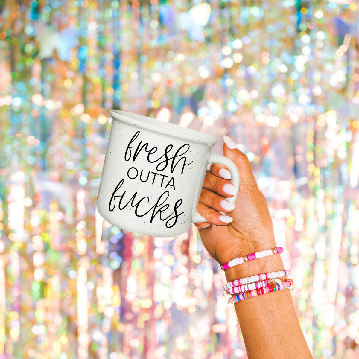 Fresh Outta Fucks 14 oz Ceramic Mug