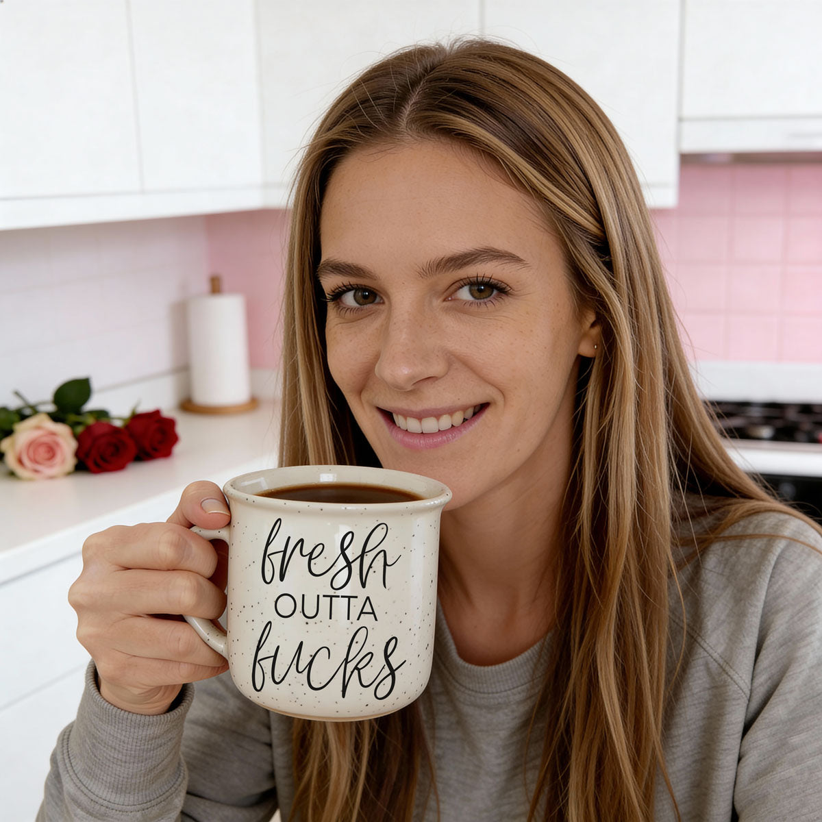 Fresh Outta Fucks 14 oz Ceramic Mug