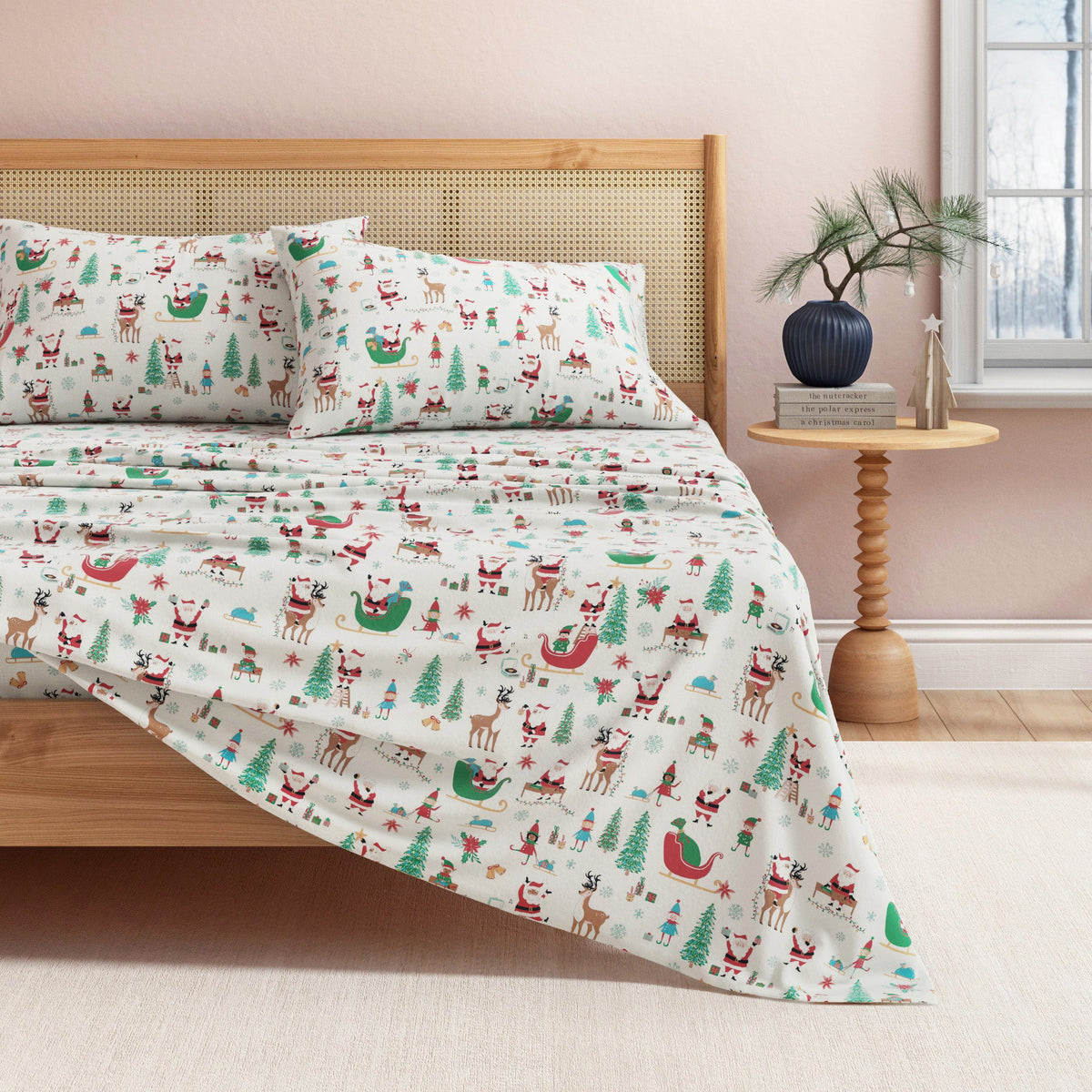 Whittaker Turkish Cotton Holiday Flannel Sheet Set