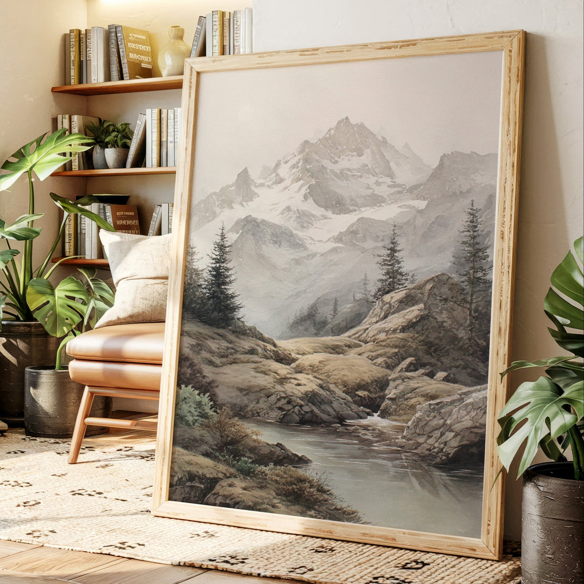Where Mountains Breathe Softly wall art by Kooly
