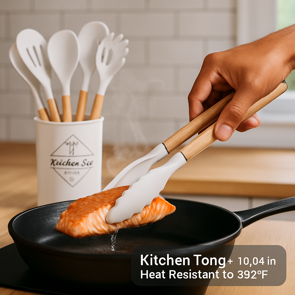 35-Piece Silicone Kitchen Utensil Set with Holder – alternate product view