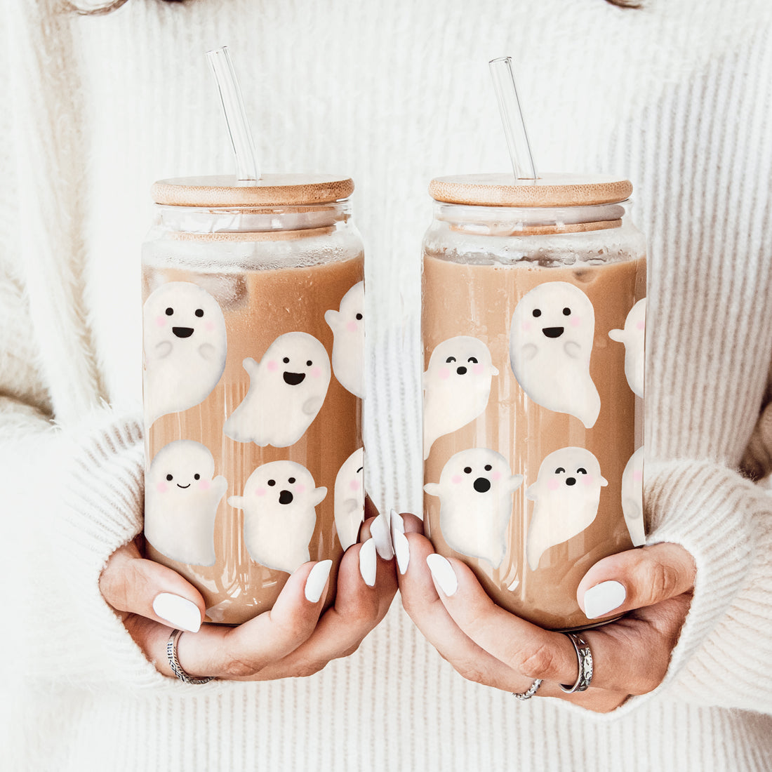 Ghostly 20 oz Glass Tumbler