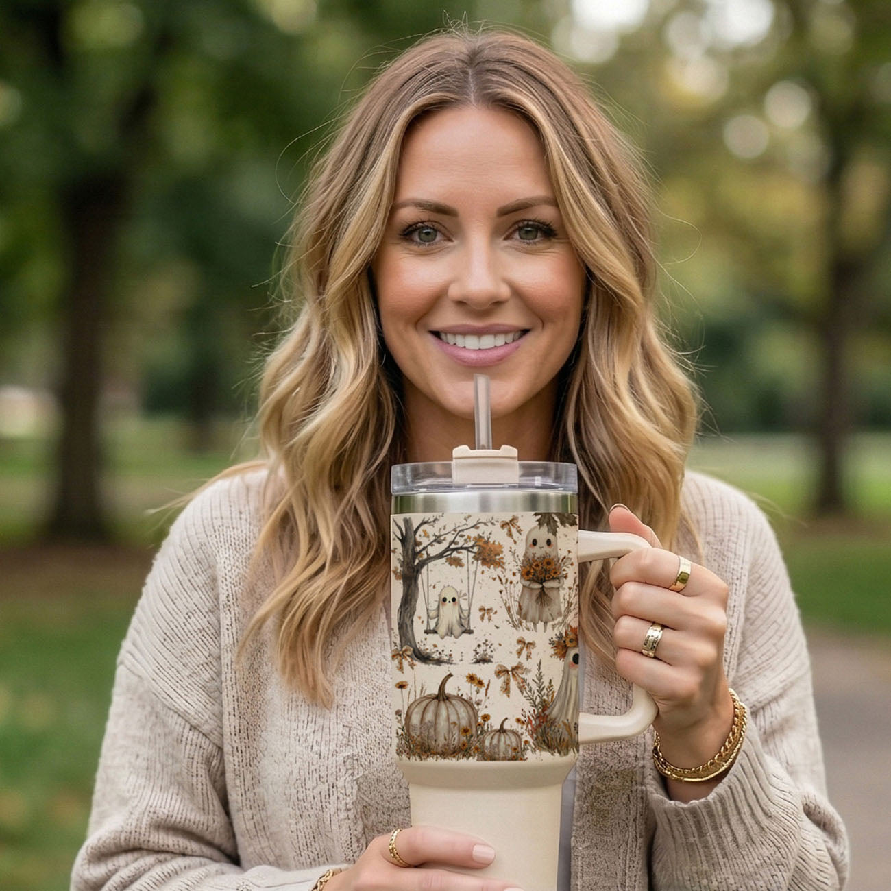 Boho Spooks 40 oz Insulated Tumbler