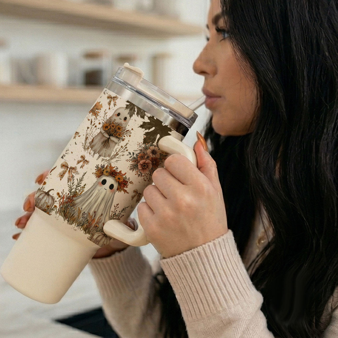 Boho Spooks 40 oz Insulated Tumbler